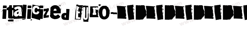 italicized Euro字体转换
